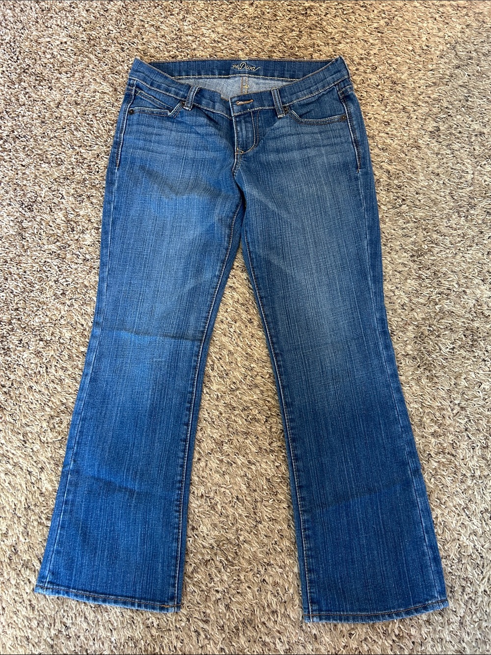 Old Navy Medium Blue Flared Women's Jeans